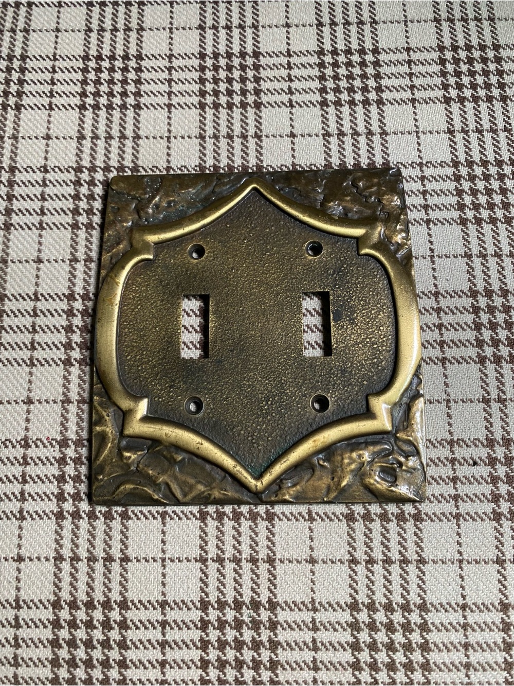 Amerock Antique Brass Double Toggle Wall Plate